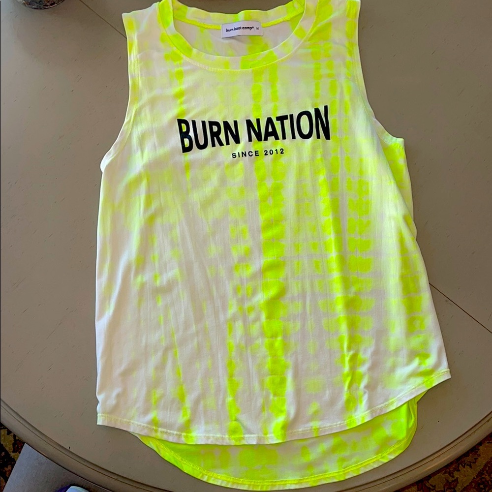 Burn Boot Camp muscle tee tank size medium women’s